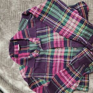 GAP Colorful Plaid Toddler Shirt
